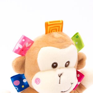 Plush rattle circle-Monkey - Image 3