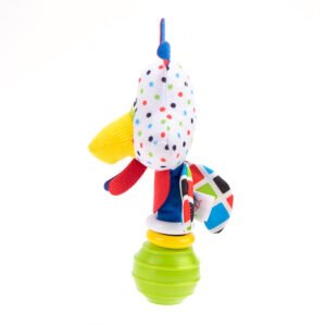 Plush baby hand rattle-Parrot - Image 4