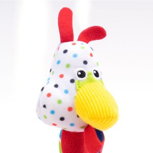 Plush baby hand rattle-Parrot - Image 6