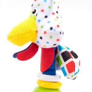 Plush baby hand rattle-Parrot - Image 7