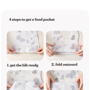 Disposable baby bib- Dinosaur (8pcs) - Image 11