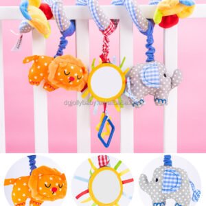 Crib Spiral Plush Toy-Blue - Image 2