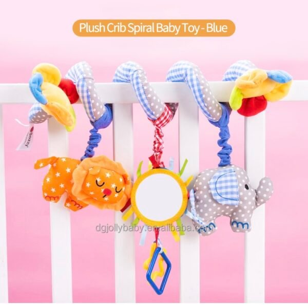 Crib Spiral Plush Toy-Blue